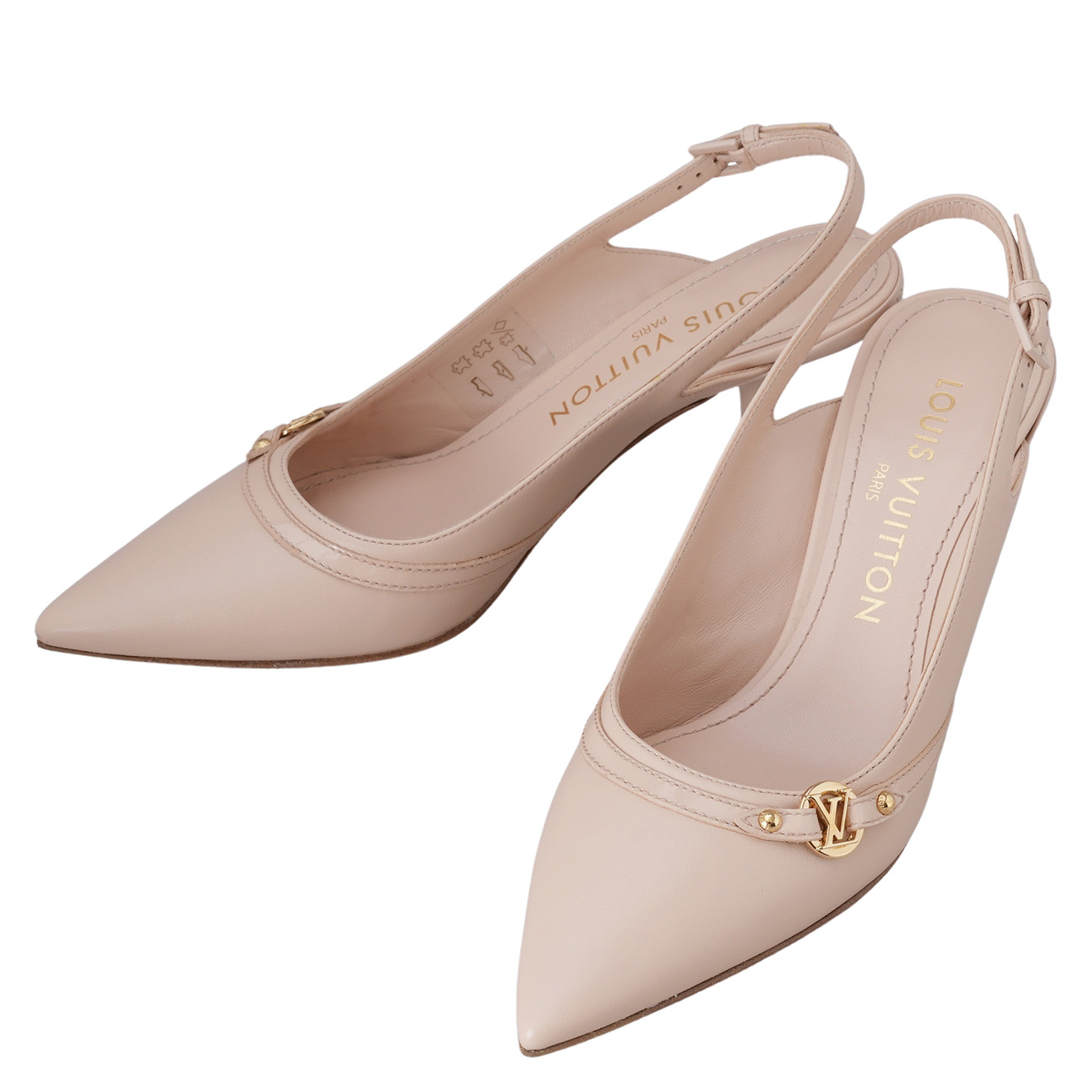 LOUIS VUITTON(USED)루이비통 1AGZQ4 6AM 슬링백 펌프스 #35.5